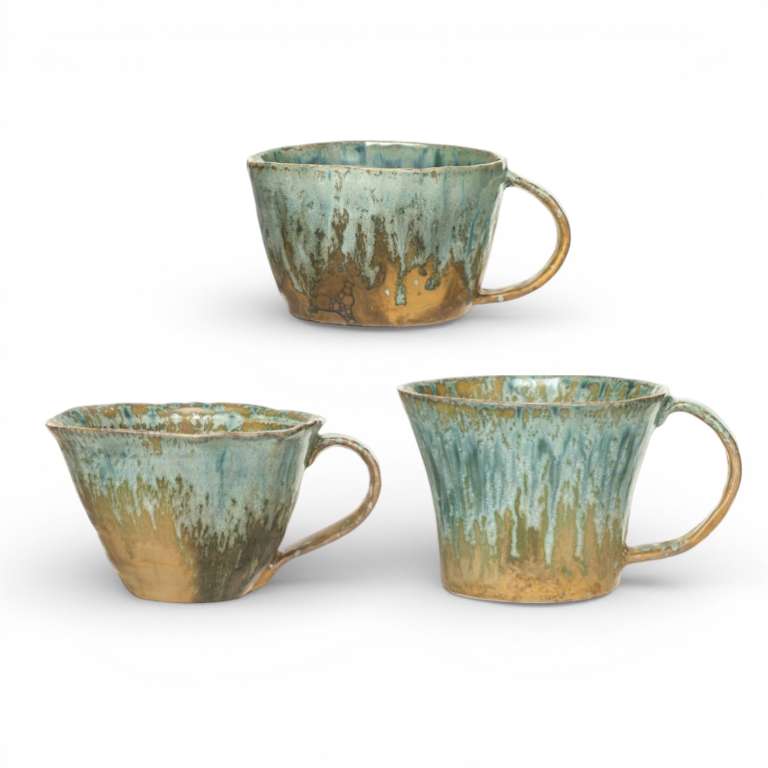 Reactive Crackle Glaze Ceramic Coffe Mug