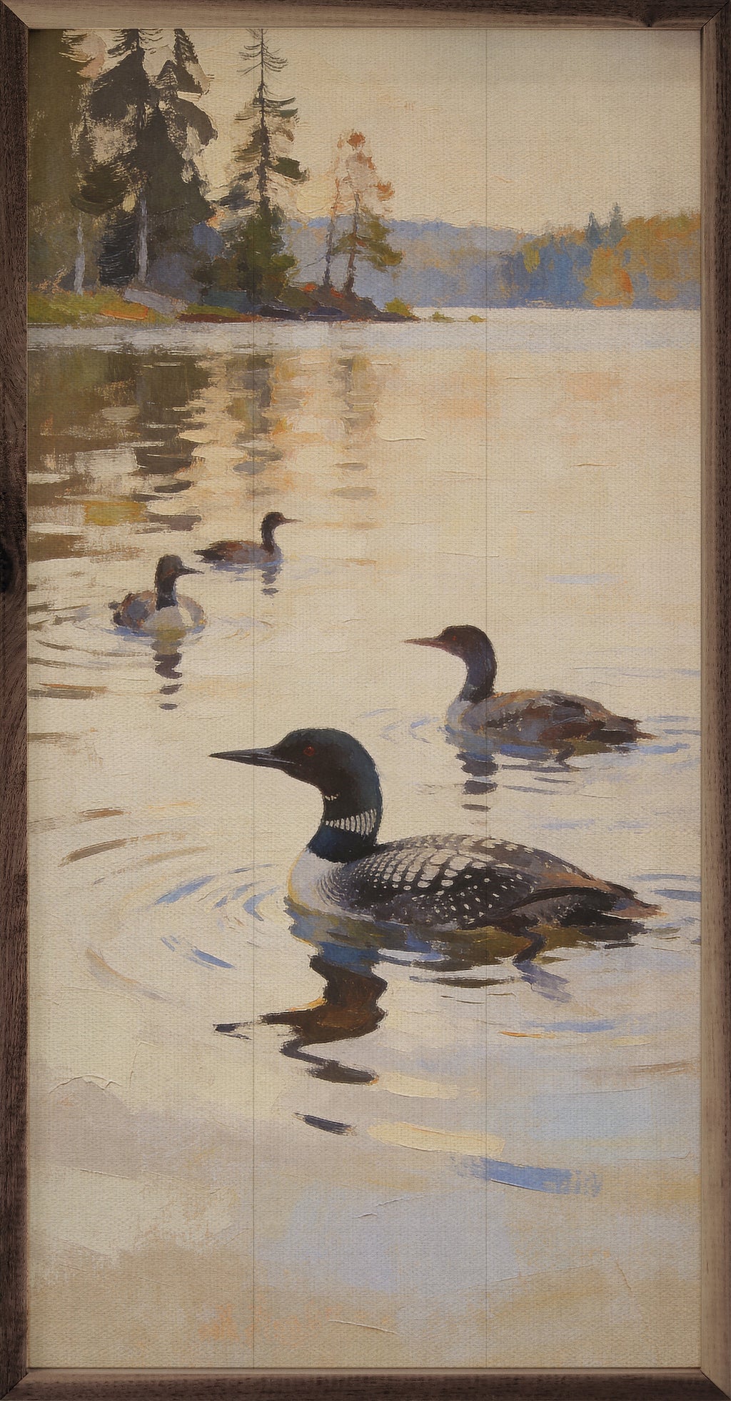 Lake Loons At Daybreak