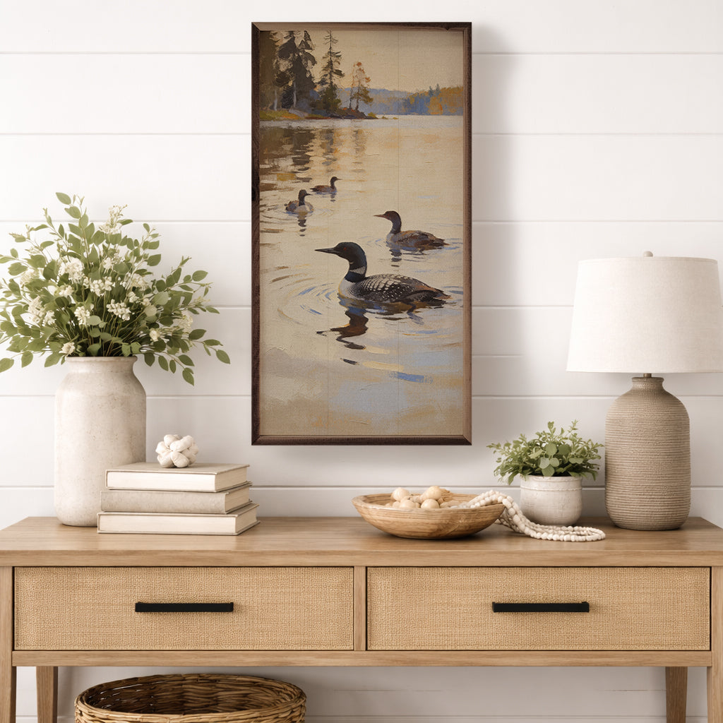 Lake Loons At Daybreak