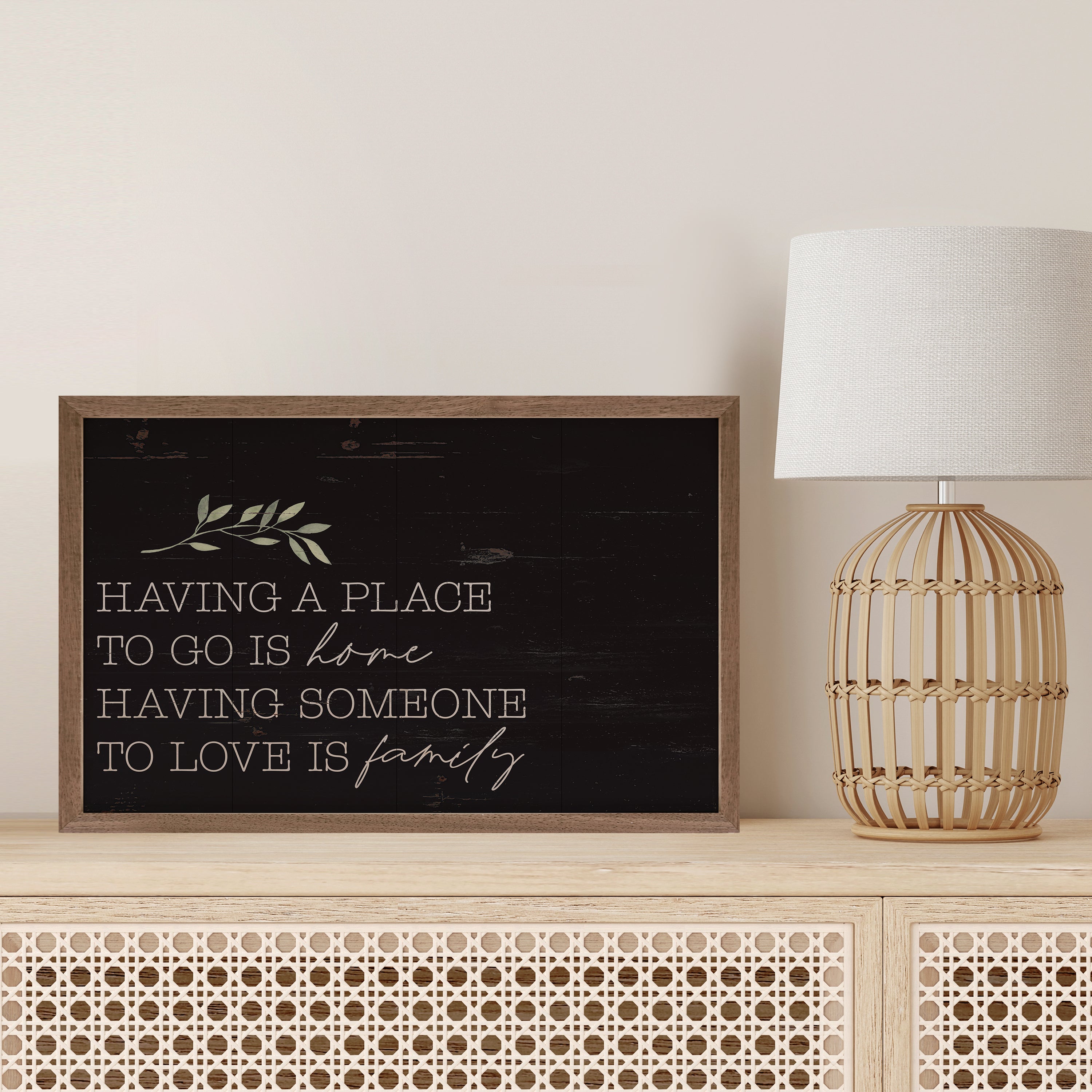 Having A Place Greenery Black