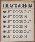 Today's Agenda Paws White