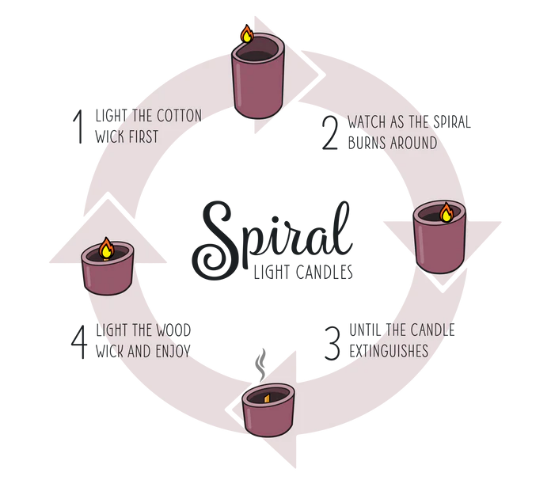 Spiral Candle Medium
