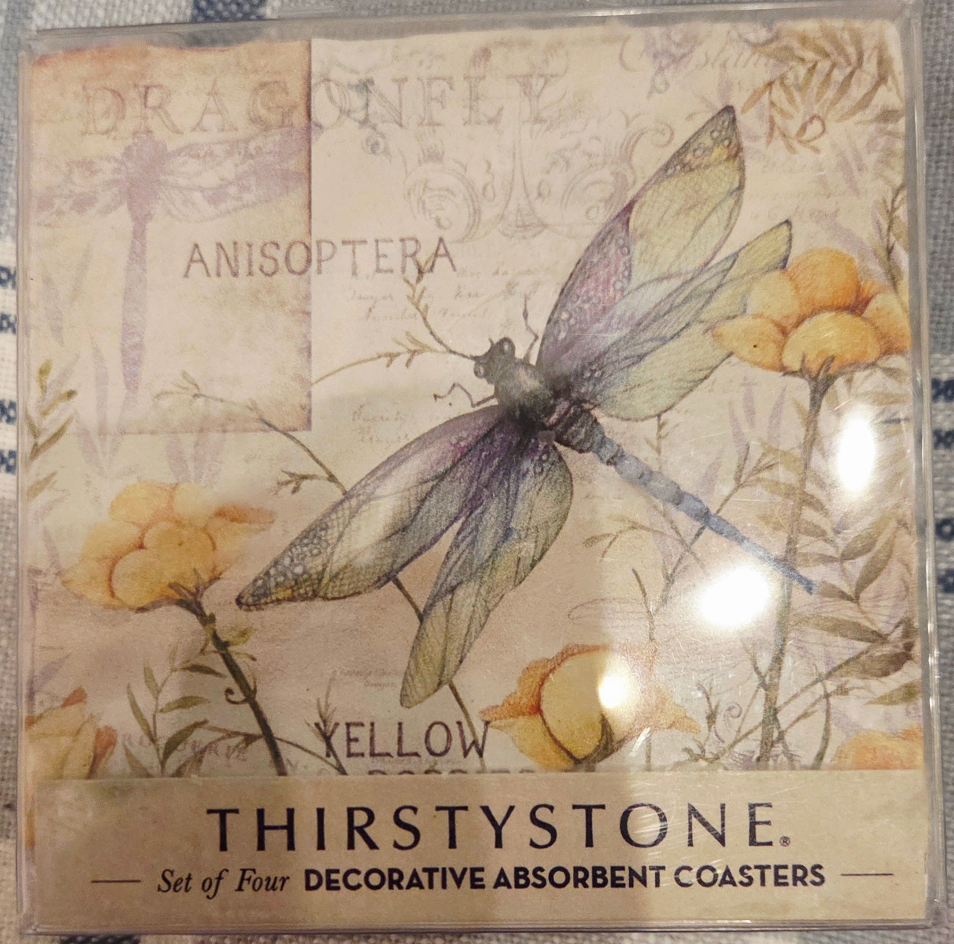 Thirstystone Natural Sandstone Coasters with Protective Cork