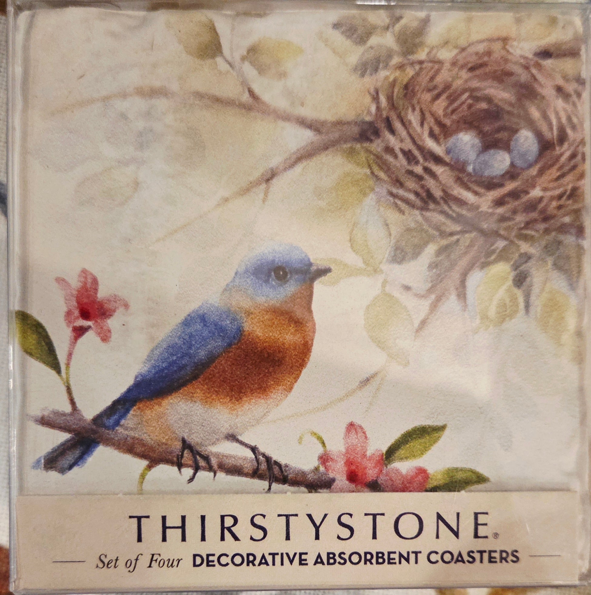 Thirstystone Natural Sandstone Coasters with Protective Cork