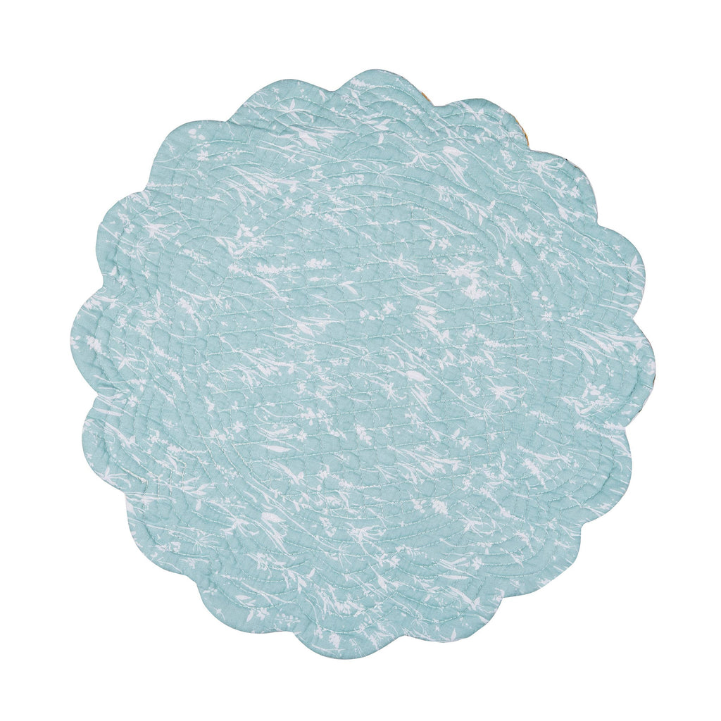 Sheila Watercolor Wildflower Floral Round Placemat