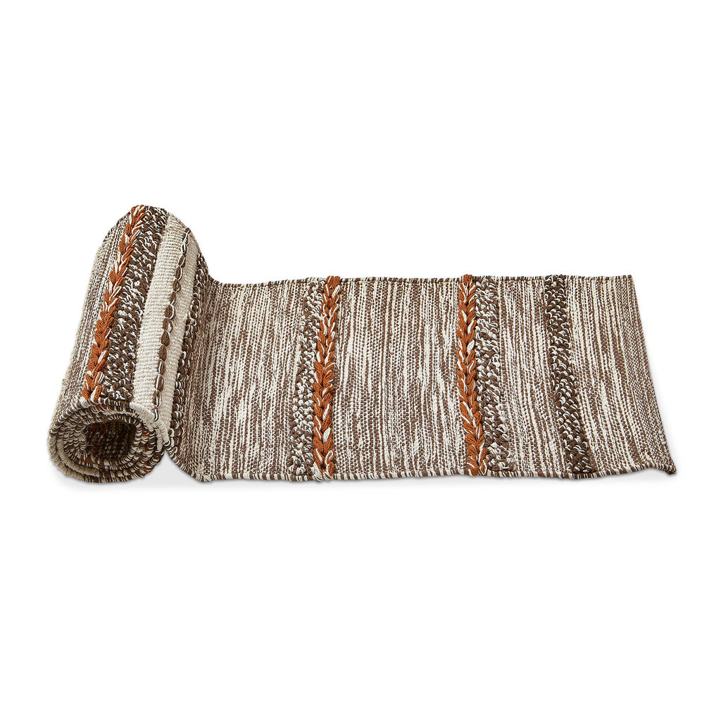 Gathering Textured Runner Multi Cotton Fall