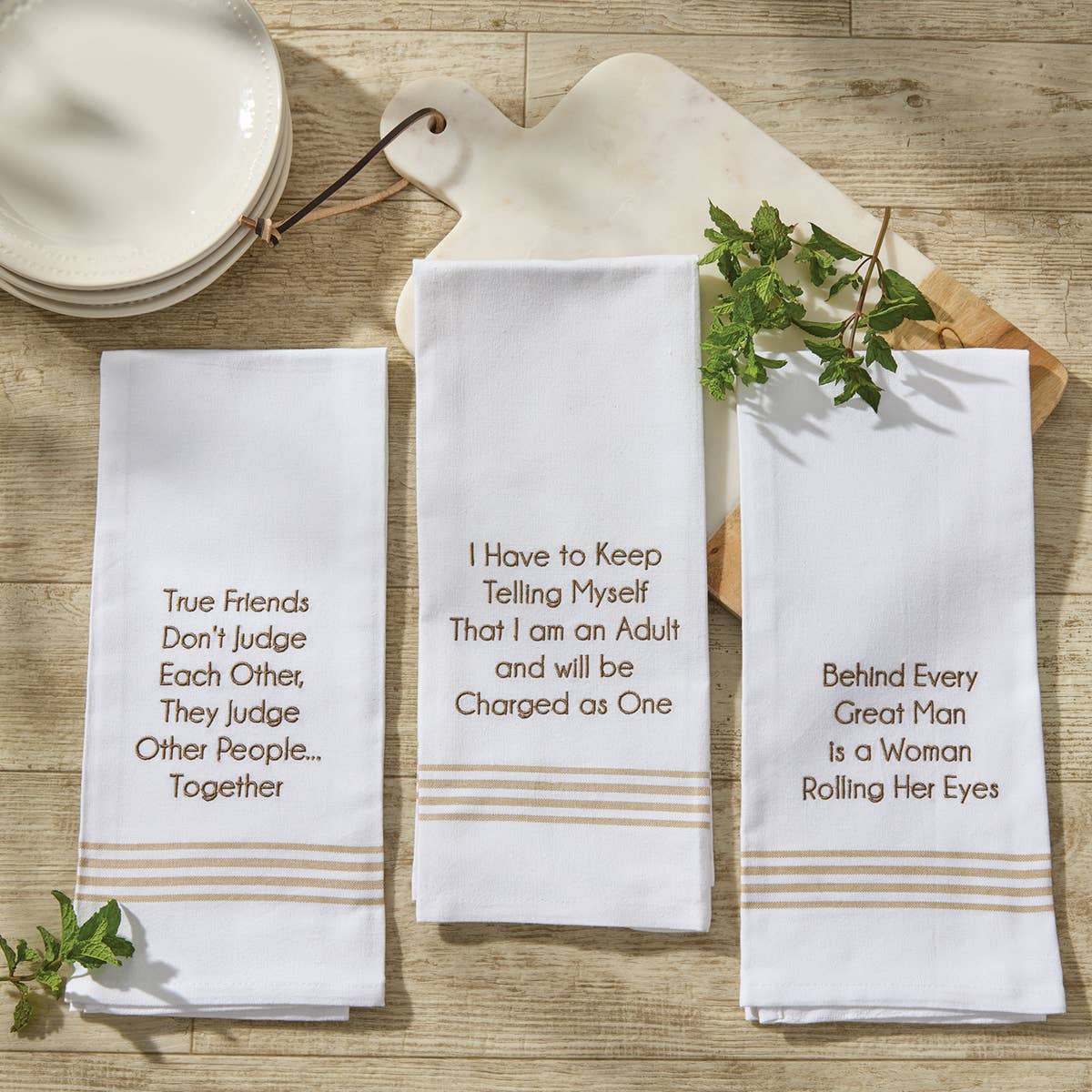 True Friends Dishtowel