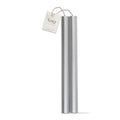 10" Straight Metallic Candles Set of 2 Silver Paraffin