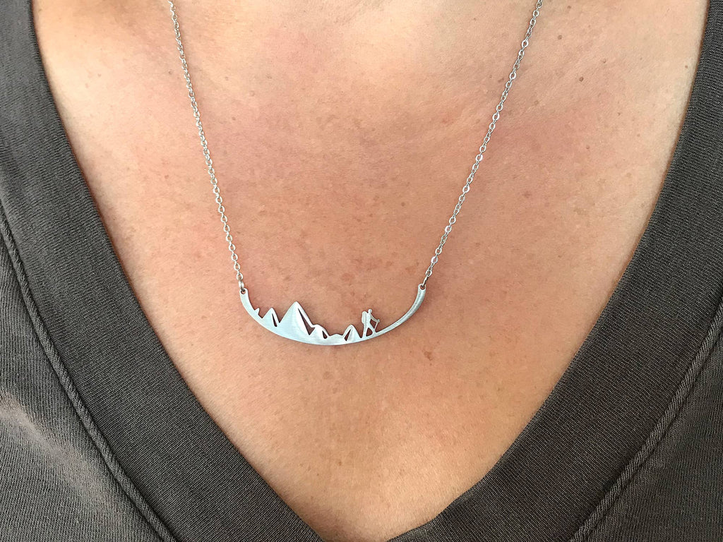 Hiker Stainless Steel Necklace