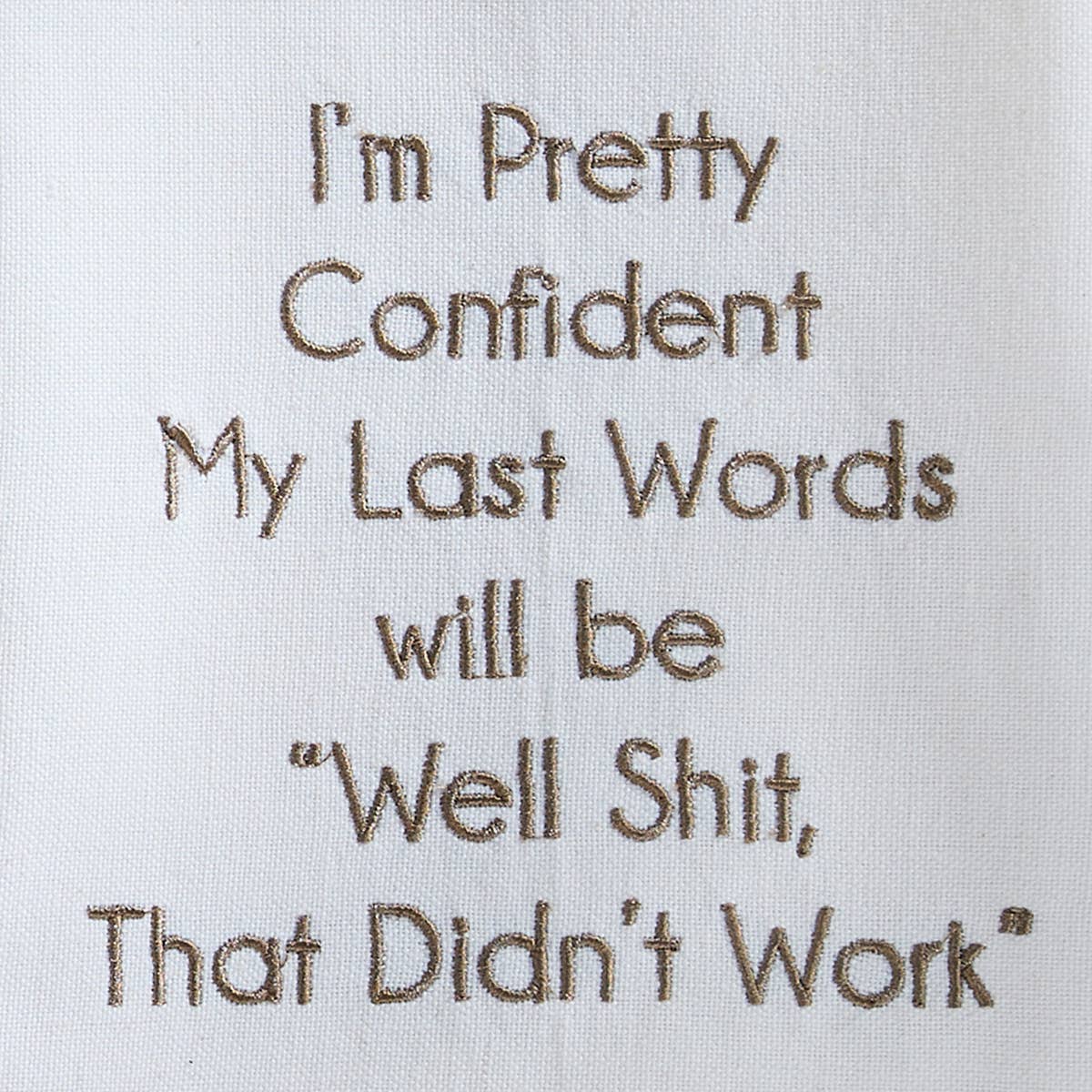 That Didn't Work Sentiment Dishtowel