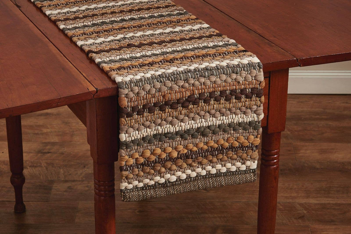 Mineral Stripe Table Runner - Chindi - 36"L