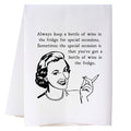Wine In Fridge Kitchen Towel