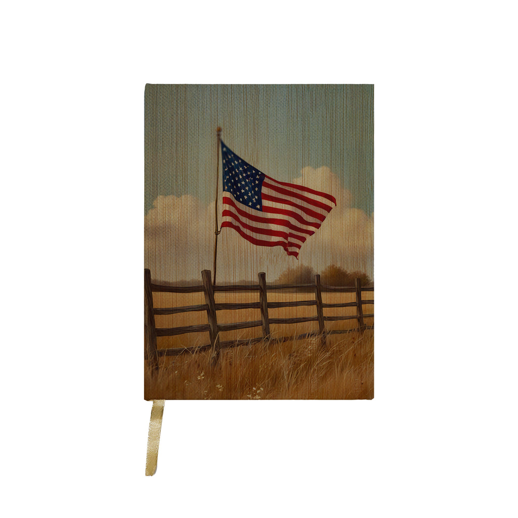 Flags On Fenceline Journal