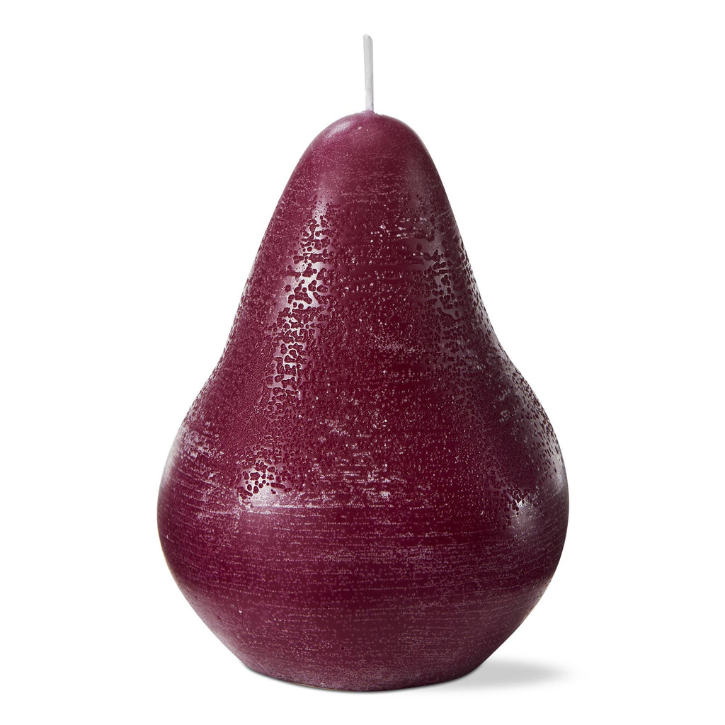 Pear Candle Eggplant Paraffin Wax
