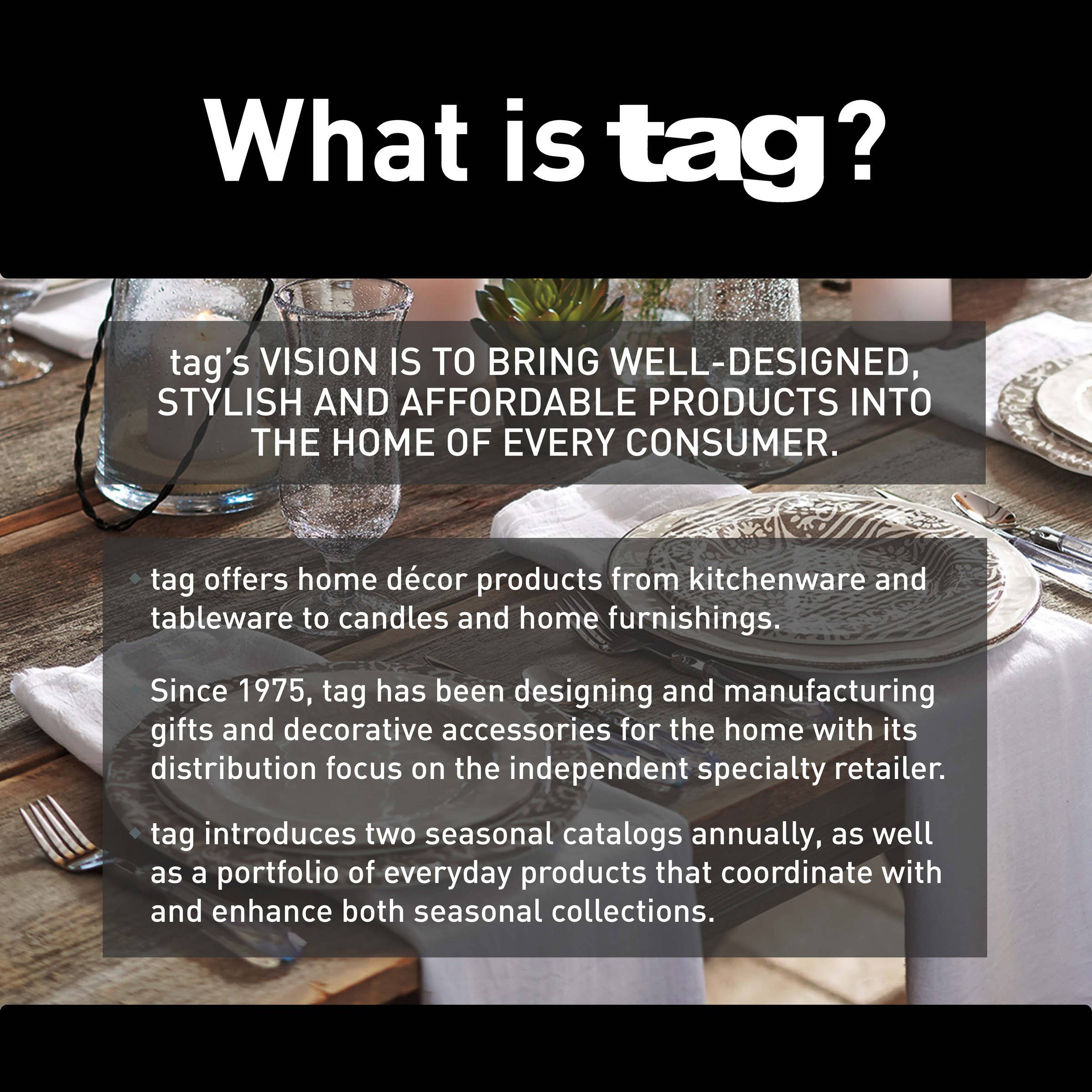 Tag Straight Candle - Blue