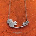 Squirrel and Acorns Necklace