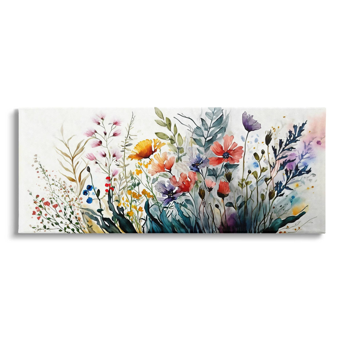Bold Floral Hues Blooming Nature Canvas Art