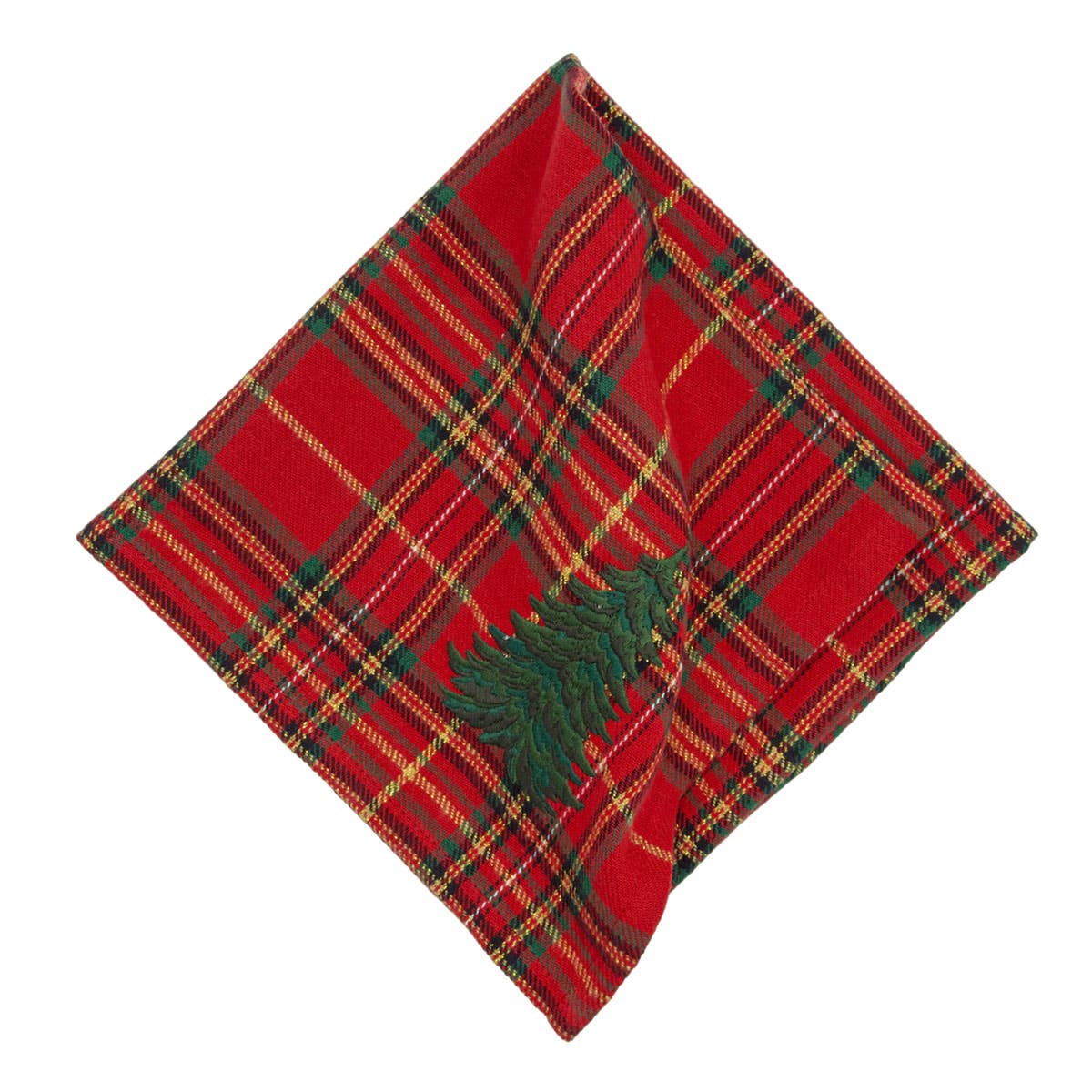 Christmas Spruce Tree Plaid Napkin