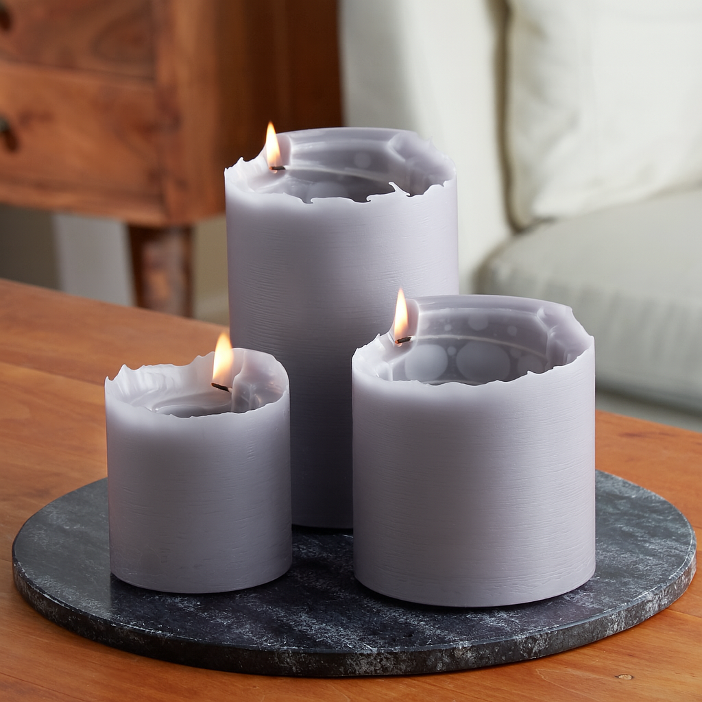 Spiral Candle European Lilac