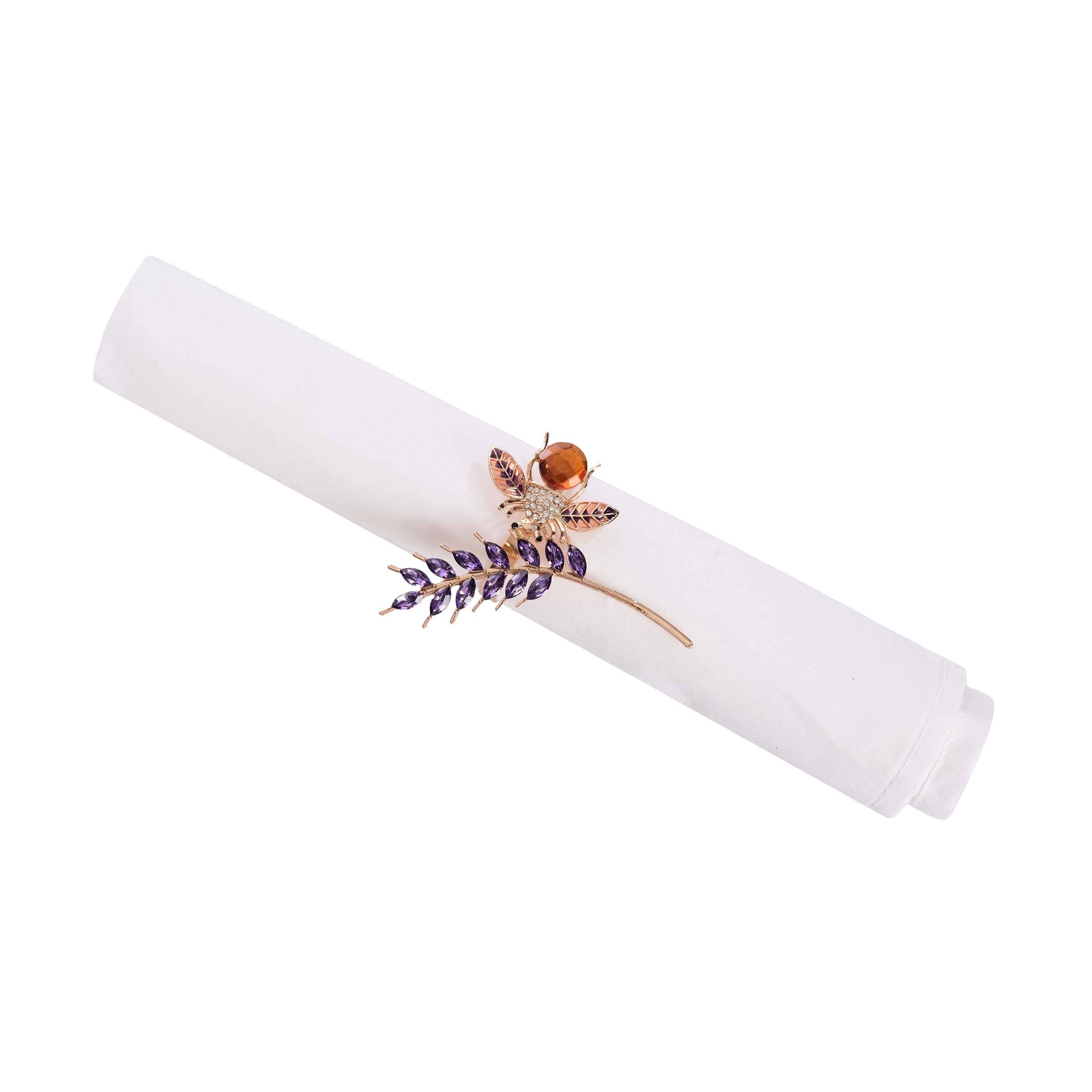 Crystal Bee Napkin RIng
