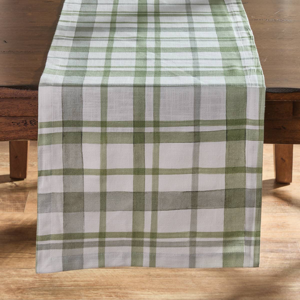 Greenlee Printed Plaid Table Runner 72" L