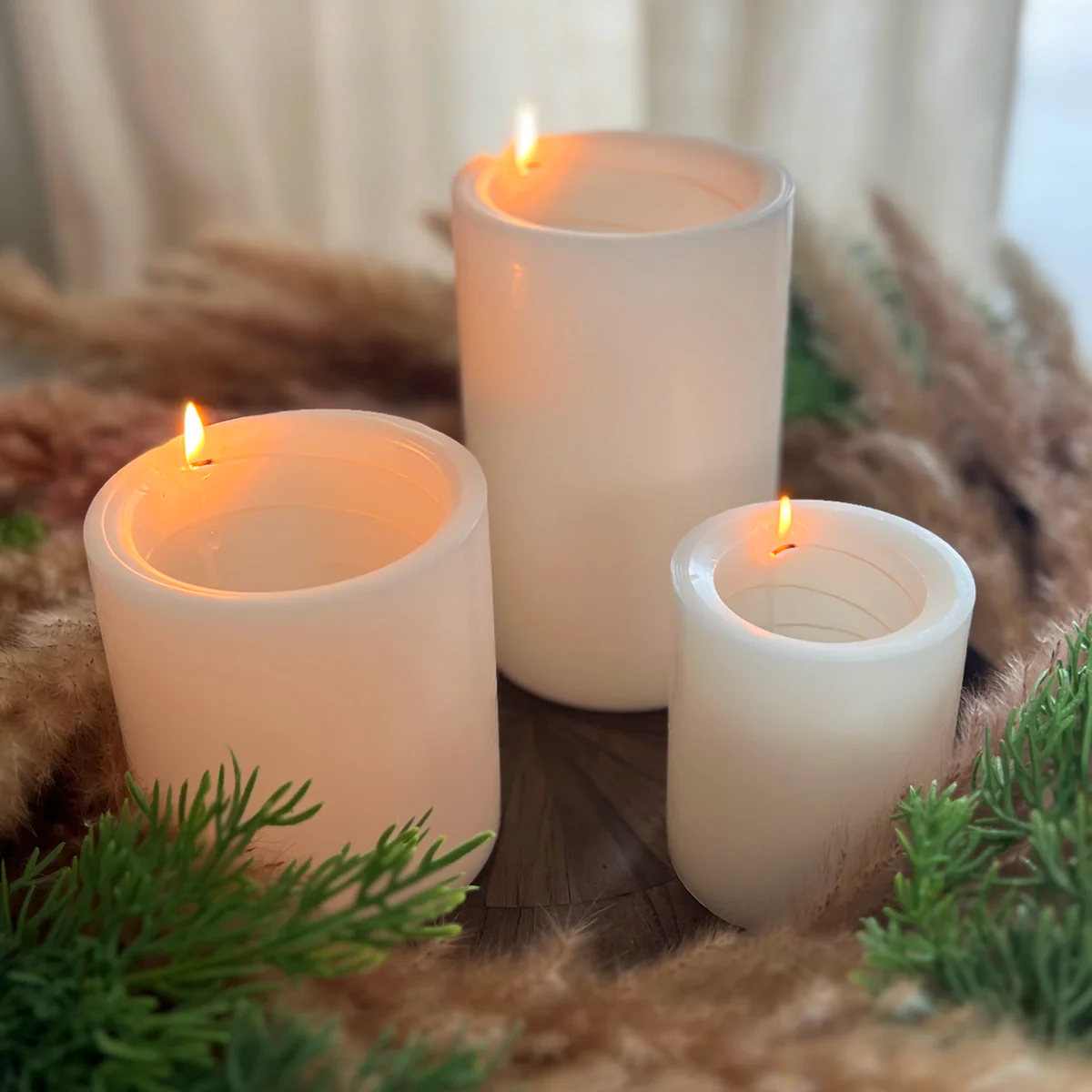 Spiral Candle Cashmere
