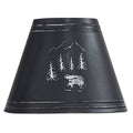 Black Bear Embossed Metal Lampshade 10"