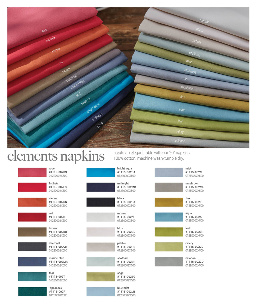 Elements Napkin - Midnight