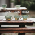 Reactive Crackle Glaze Ceramic Coffe Mug