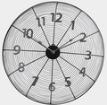 Wire Fan Cover Clock