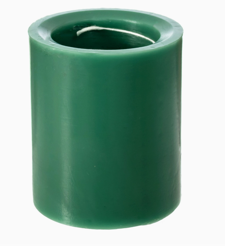 Spiral Candle Evergreen