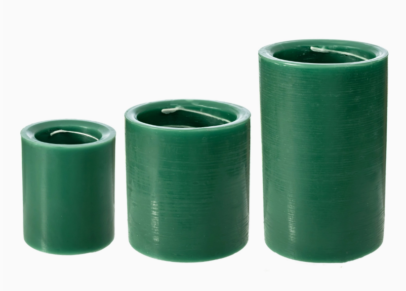 Spiral Candle Evergreen