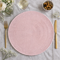 Blush Pink Braided Placemat