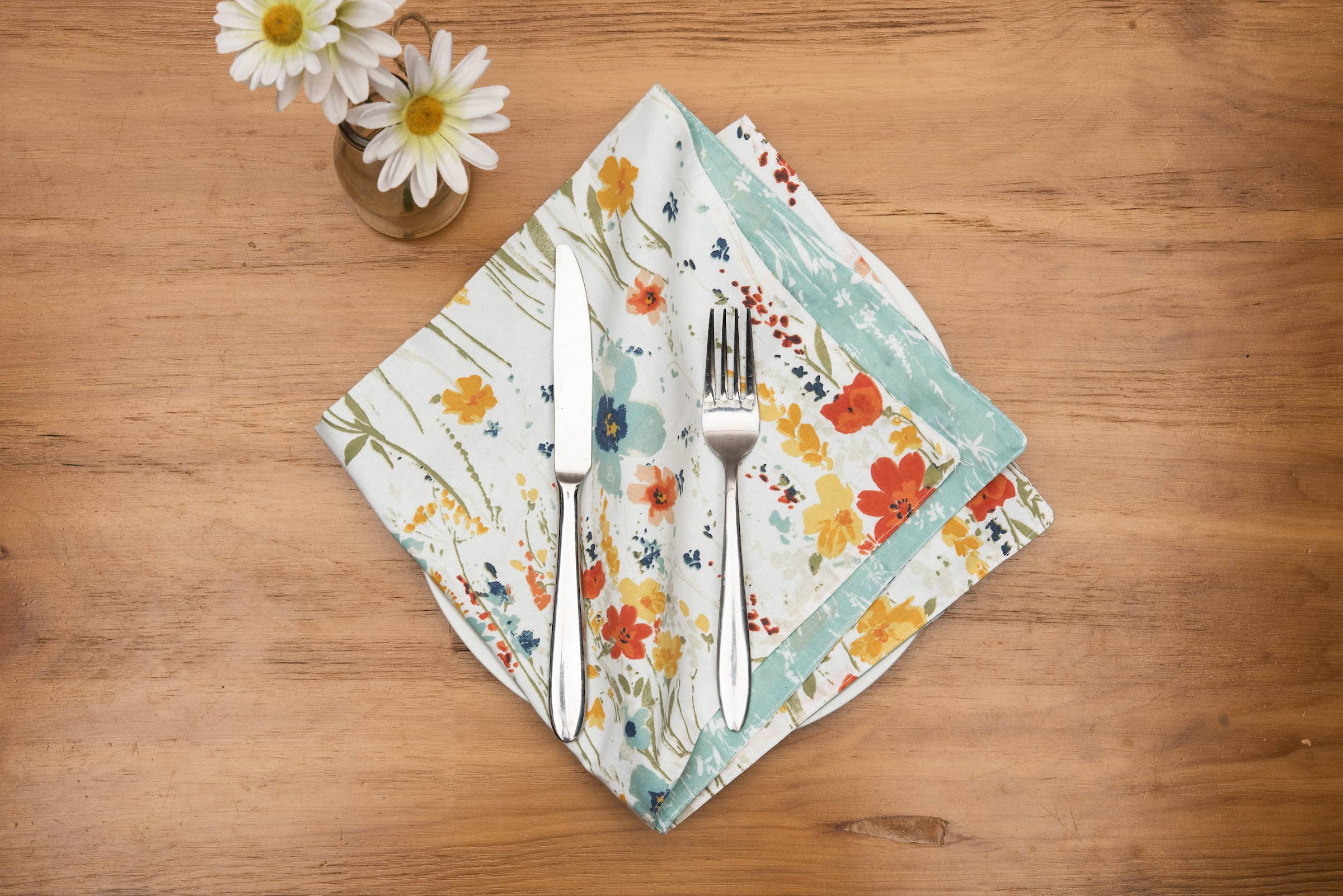 Sheila Watercolor Wildflower Floral Napkin