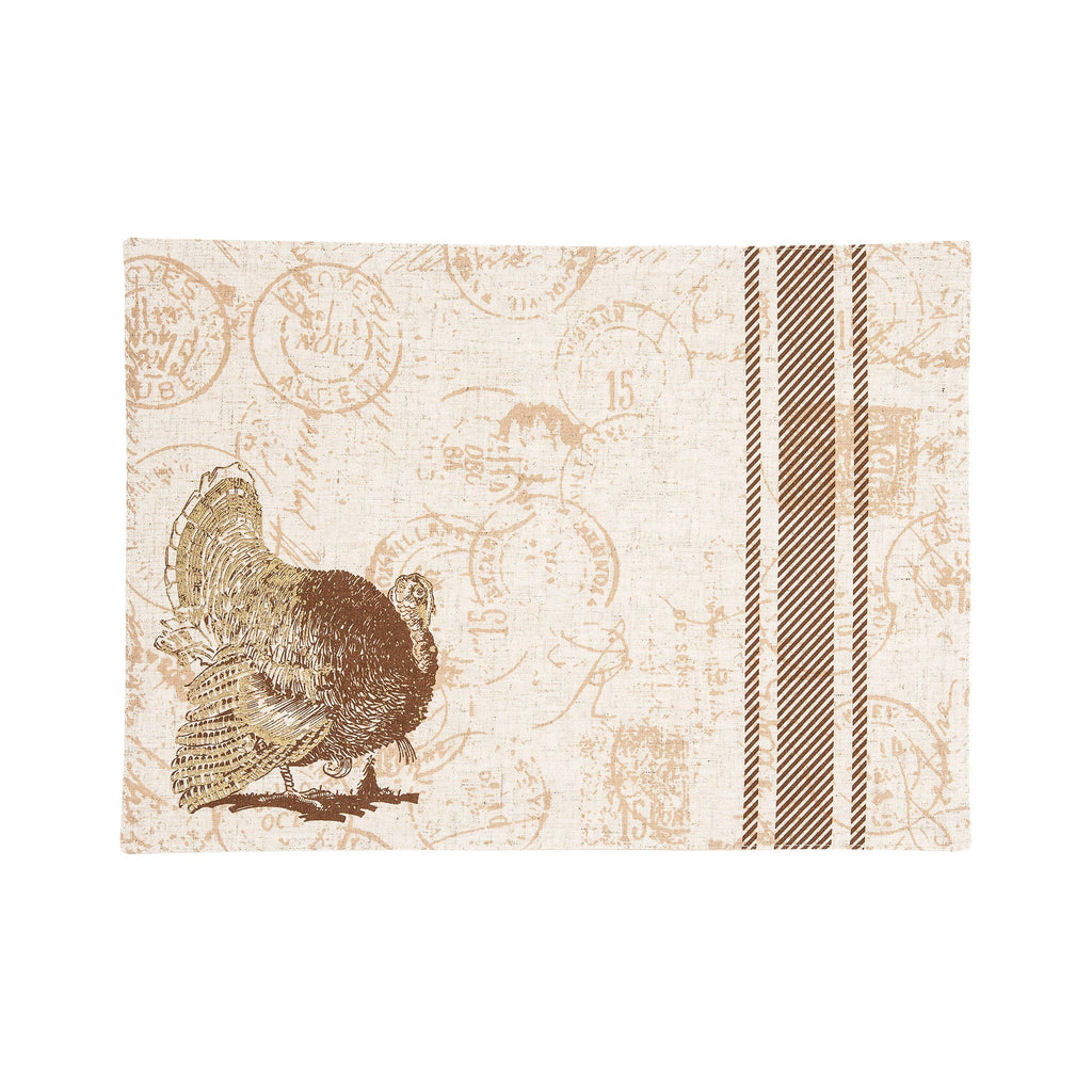Fall/Harvest Elegant Turkey Thanksgiving Placemat