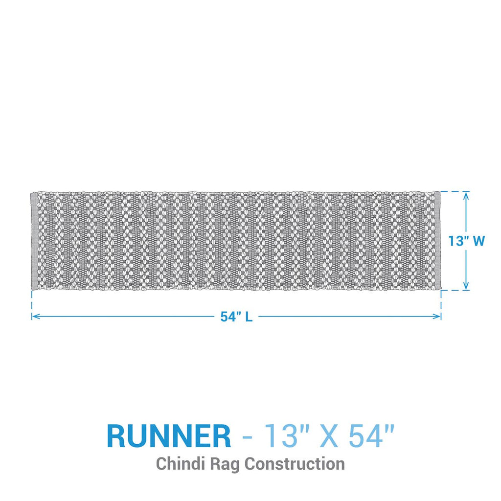 Cozy Christmas Chindi Runner 54"L