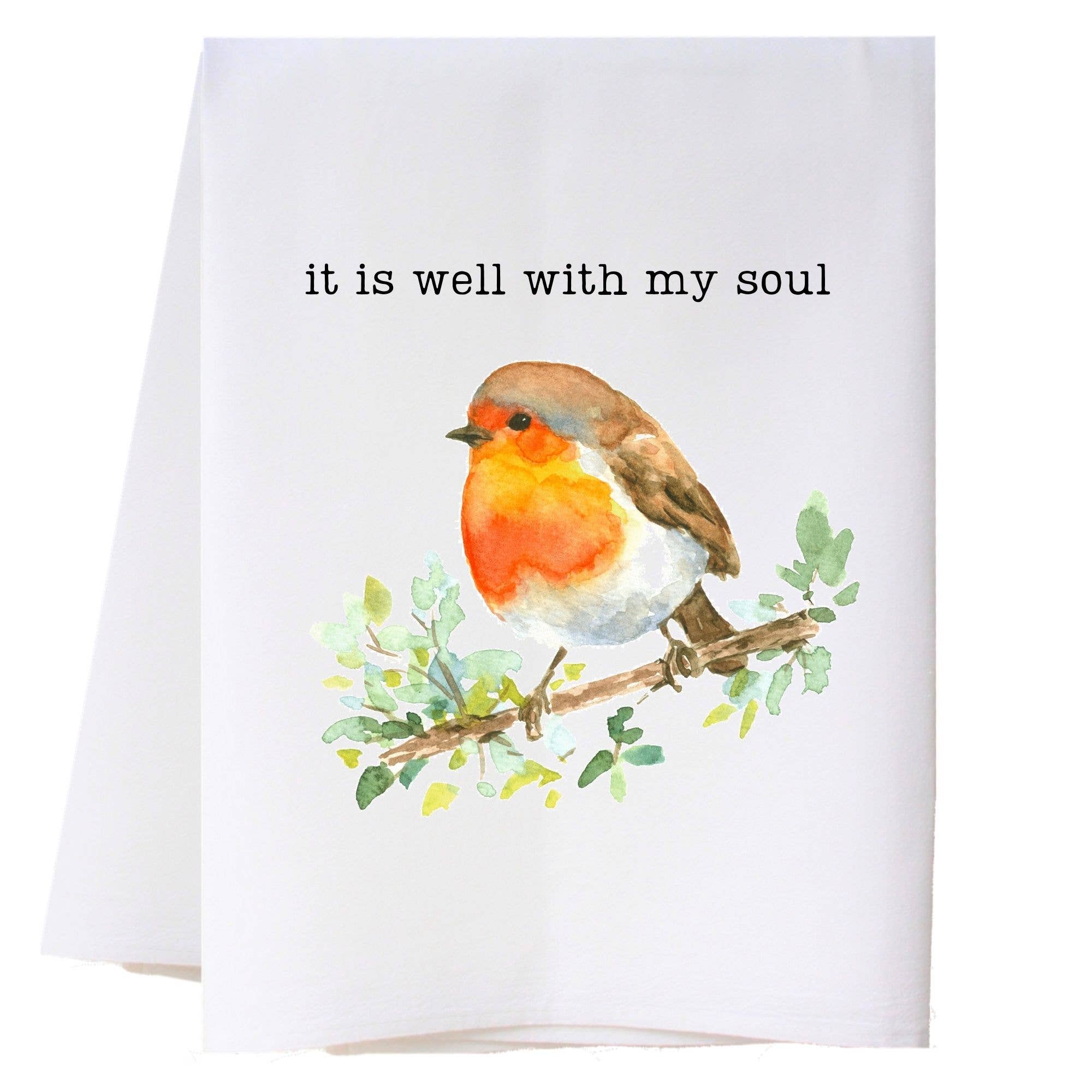 It Is Well Bird Kitchen Towel