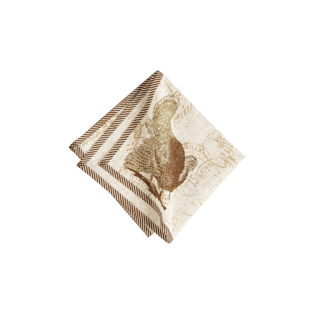 Fall/Harvest Elegant Turkey Thanksgiving Napkin