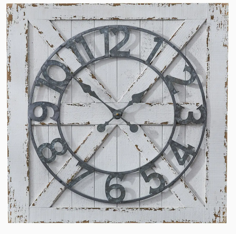 Barn Door Wall Clock