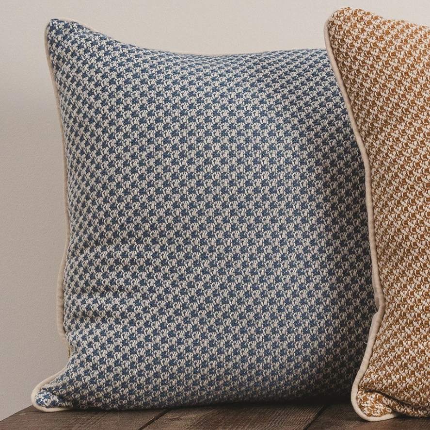 Mini Box Blue Pillow