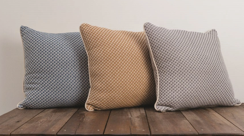 Mini Box Blue Pillow