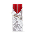 Linea Taper Candle Set of 4 Red Paraffin