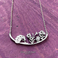 Hedgehog and Flowers Necklace