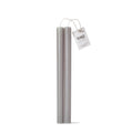 10" Straight Candles Set/2 Gray Paraffin