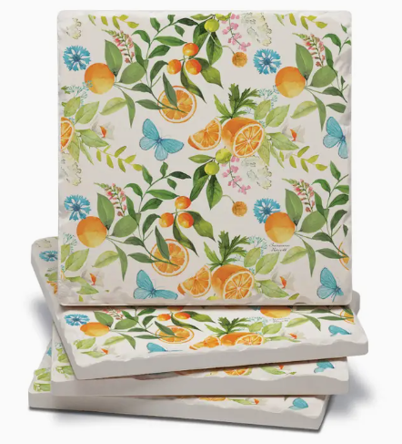 Thirstystone Coaster 4pk - Bluebonnet Fields