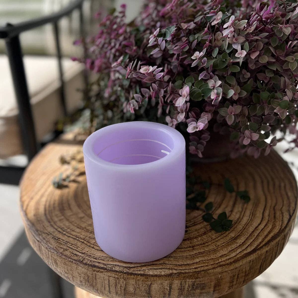 Spiral Candle Lavender and Chamomile