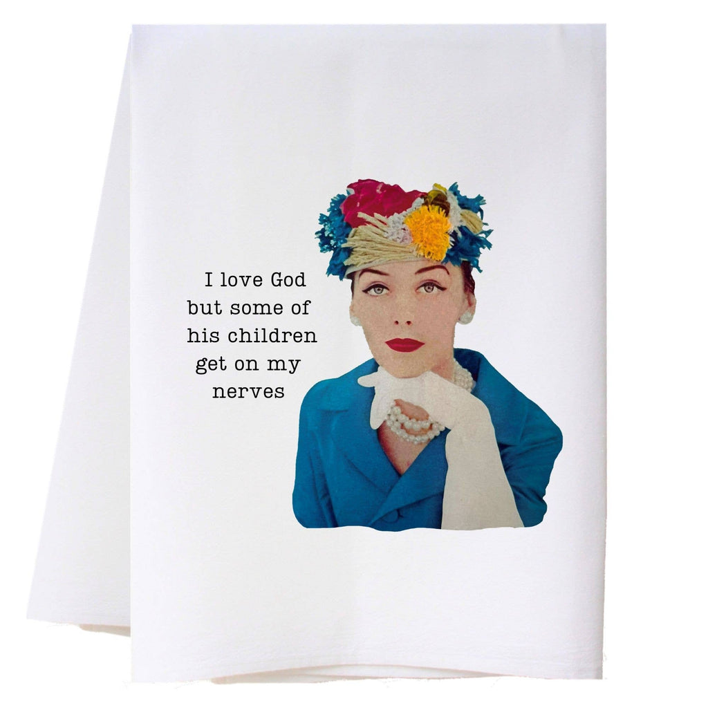 On My Nerves Kitchen Towel