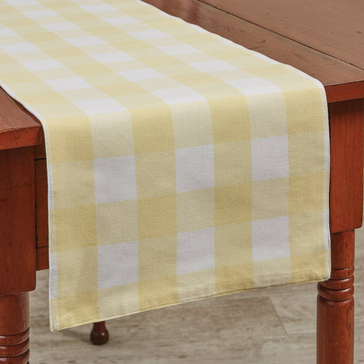Wicklow Table Runner Backed 36" L -  Yellow