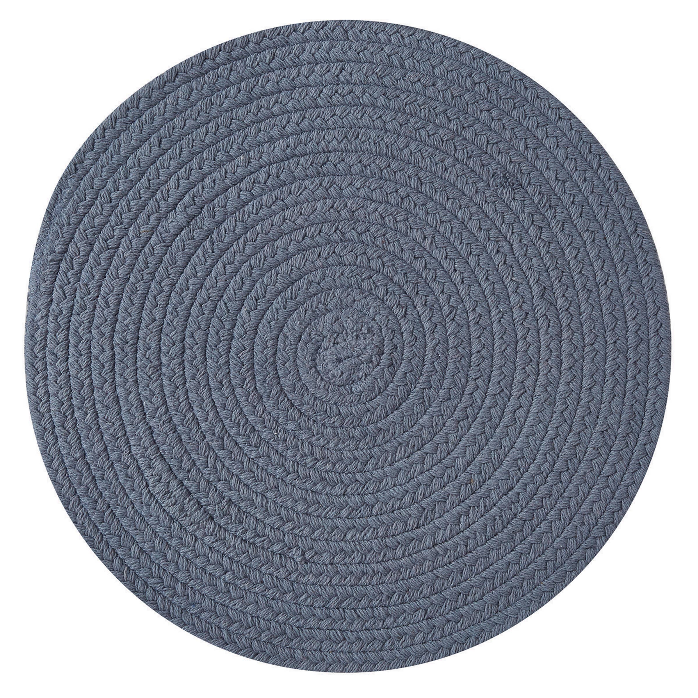 Essex Round Placemat - Marine Blue