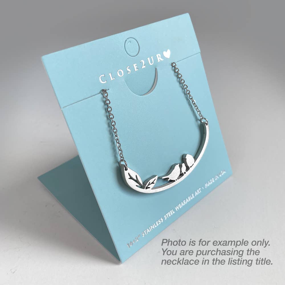Mother Bear and 3 Cubs Stainless Steel Necklace